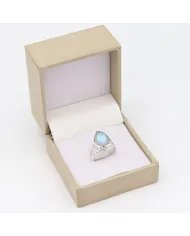 Rainbow Moonstone Ring – Handmade 925 Sterling Silver June Jewelry