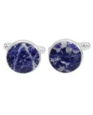 Royal Sodalite Cufflinks – 925 Sterling Silver Men’s Accessories
