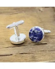 Royal Sodalite Cufflinks – 925 Sterling Silver Men’s Accessories
