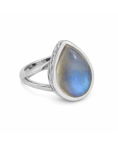 Rainbow Moonstone Ring – Handmade 925 Sterling Silver June Jewelry