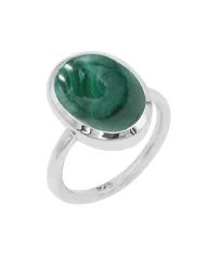 Natural Rutilated Quartz Ring - 925 Sterling Silver Oval Shape Jewelry