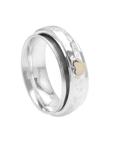Calming Spinner Ring in 925 Sterling Silver – Meditation & Fidget Jewelry