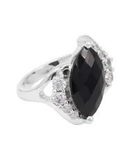 Natural Pearl & Garnet Ring - 925 Sterling Silver Gemstone Jewelry