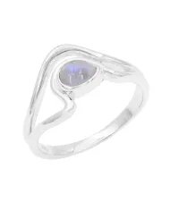Amethyst Open Ring Trillion Cut - 925 Sterling Silver Handmade Jewelry