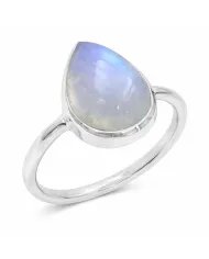 Rainbow Moonstone Ring - 925 Sterling Silver Handmade Gemstone jewelry