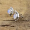 Moonstone Stud Earrings, Designer Studs, Sterling Silver Studs, Push Back Earrings, June Birthstone, Moonstone Round 8 mm Studs