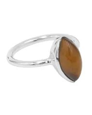 Larimar Gemstone Ring - 925 Sterling Silver Sea-Inspired Handmade Jewelry