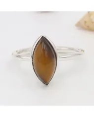 Tiger Eye Gemstone Ring - 925 Sterling Silver Handmade Gemstone Jewelry