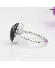 Tourmalinated Quartz Ring - 925 Sterling Silver Gemstone Jewelry