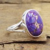 Purple Turquoise Ring, Sterling Silver Ring, Statement Ring, Trendy Ring for Girls, Engagement Ring for Girls, Birthstone Ring