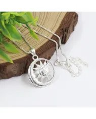 Moon & Sun Pendant in 925 Sterling Silver – Symbolic Energetic Jewelry