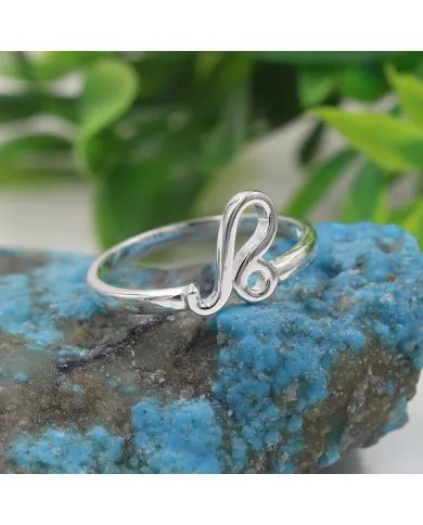Leo Zodiac Ring - 925 Sterling Silver Minimalist Astrology Jewelry