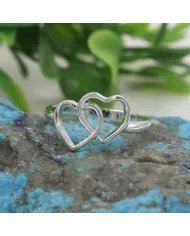 Heart-shaped Ring in 925 Sterling Silver – Handmade Minimalist Jewelry