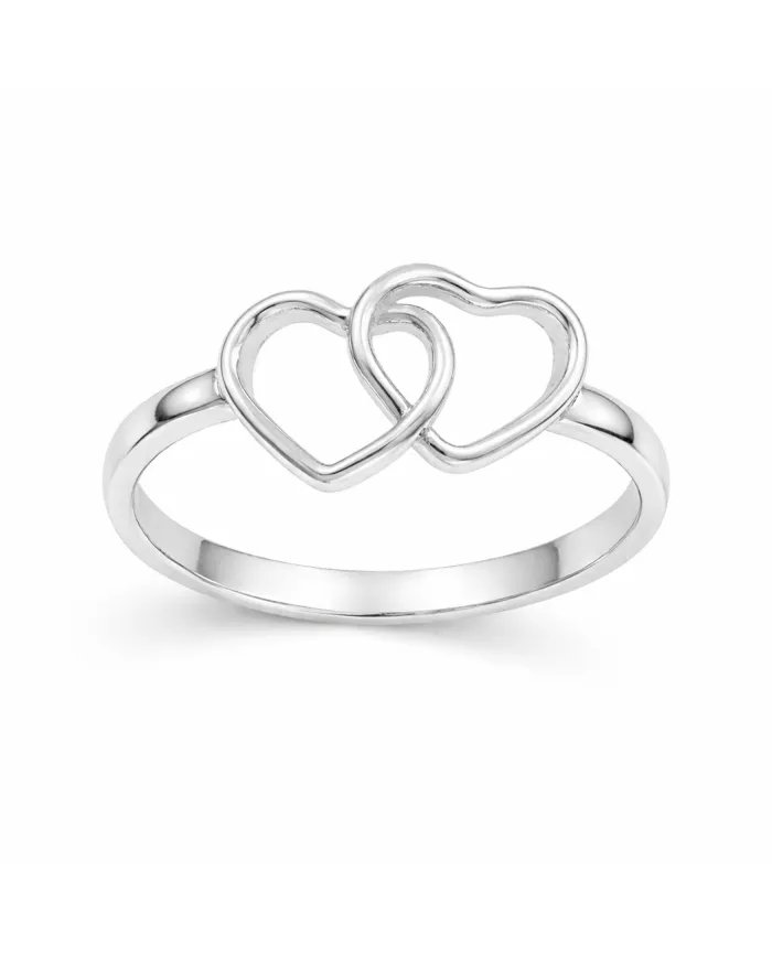 Heart-shaped Ring in 925 Sterling Silver – Handmade Minimalist Jewelry