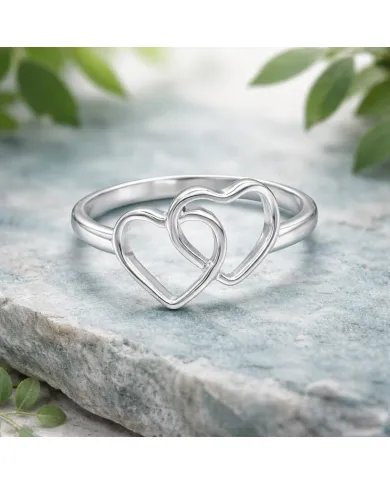 Heart-shaped Ring in 925 Sterling Silver – Handmade Minimalist Jewelry