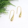 Waterdrop Earrings, Gold Hook Earrings, Dainty Small Earrings, Tear Drop Earrings, Women's Earrings, Elegant Silver Earrings