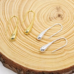 Waterdrop Earrings, Gold Hook Earrings, Dainty Small Earrings, Tear Drop Earrings, Women's Earrings, Elegant Silver Earrings