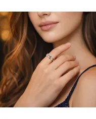 Brass & Copper Spinner Ring – 925 Solid Silver Handmade Fidget Jewelry