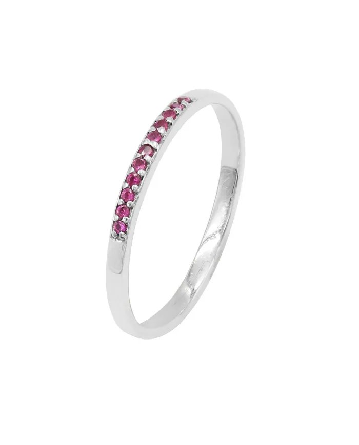 Pink Quartz Ring - 925 Sterling Silver Handmade Minimalist Jewelry