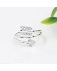 Arrow Heart Ring 925 Sterling Silver - Unique Handmade Jewelry for Love