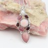 Pink Opal Pendant, Designer Silver Pendant, Garnet Necklace, Charm Pendant, Tourmaline Pendant, Pearl Pendant, Necklaces for Her