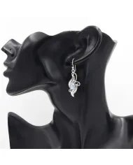 Victorian Filigree Rainbow Moonstone Earrings - 925 Sterling Silver