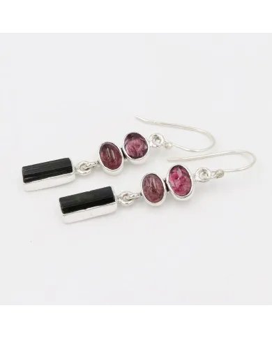 Multi Tourmaline Earrings – Handmade 925 Sterling Silver Jewelry