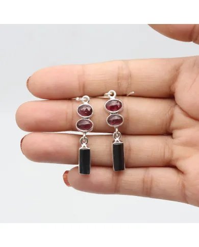 Multi Tourmaline Earrings – Handmade 925 Sterling Silver Jewelry