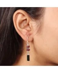 Multi Tourmaline Earrings – Handmade 925 Sterling Silver Jewelry