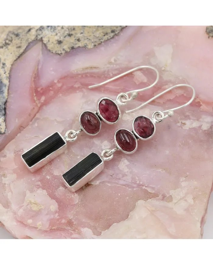 Multi Tourmaline Earrings – Handmade 925 Sterling Silver Jewelry