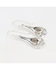 Smoky Quartz Earrings - 925 Sterling Silver Handmade Gemstone Jewelry Gift