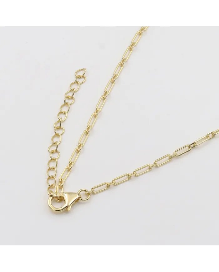 Black Onyx & Swarovski Crystal Necklace – Gold Plated 925 Silver Jewelry