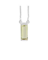 Natural Crystal Gemstone Pendant – Sterling Silver Necklace for Women