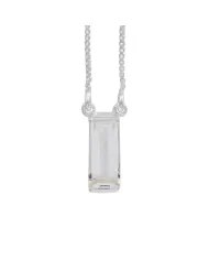 Rose Quartz Gemstone Pendant - 925 Sterling silver Necklace for Women