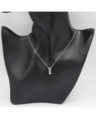 Natural Crystal Gemstone Pendant – Sterling Silver Necklace for Women