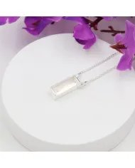 Natural Crystal Gemstone Pendant – Sterling Silver Necklace for Women