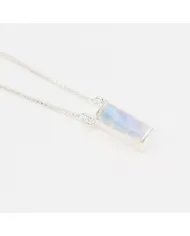 Rainbow Moonstone Pendant - 925 Sterling Silver Necklace for Women