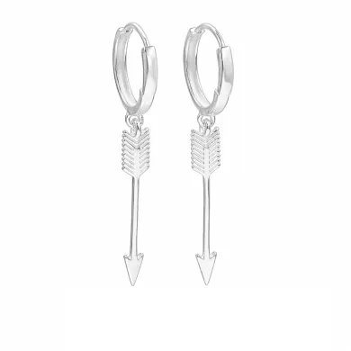 925 Sterling Silver Arrow Earrings - Handmade Unisex Jewelry