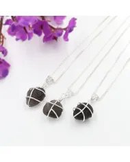 Chintamani Saffordite Pendant - 925 Sterling Silver Raw Gemstone Jewelry