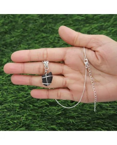 Chintamani Saffordite Pendant - 925 Sterling Silver Raw Gemstone Jewelry