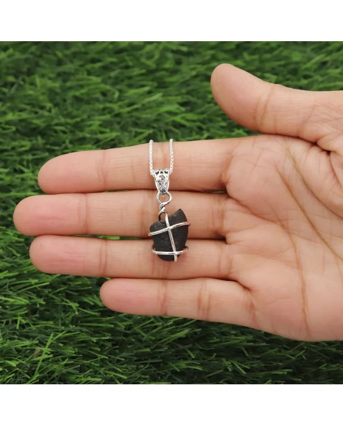 Chintamani Saffordite Pendant - 925 Sterling Silver Raw Gemstone Jewelry