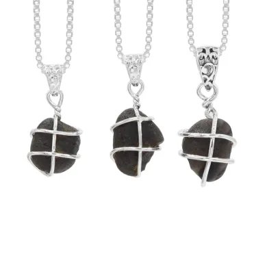 Chintamani Saffordite Pendant - 925 Sterling Silver Raw Gemstone Jewelry