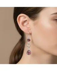 Tourmaline Earrings - 925 Sterling Silver Handmade Dainty Jewelry