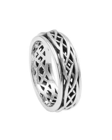 Oxidized Spinner Ring 925 Sterling Silver – Handmade Anxiety & Fidget