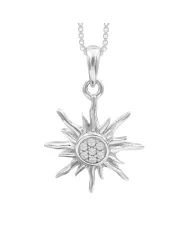 Rainbow Moonstone Pendant Necklace 925 Sterling Silver Healing Crystal