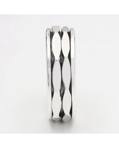 925 Sterling Silver Spinner Ring Fidget Anxiety Ring for Women and Men
