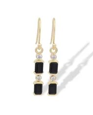 Rainbow Moonstone Enamel Earrings - 925 Sterling Silver Handmade