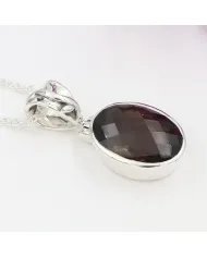 Smoky Quartz Pendant - 925 Sterling Silver Versatile Handmade Jewelry