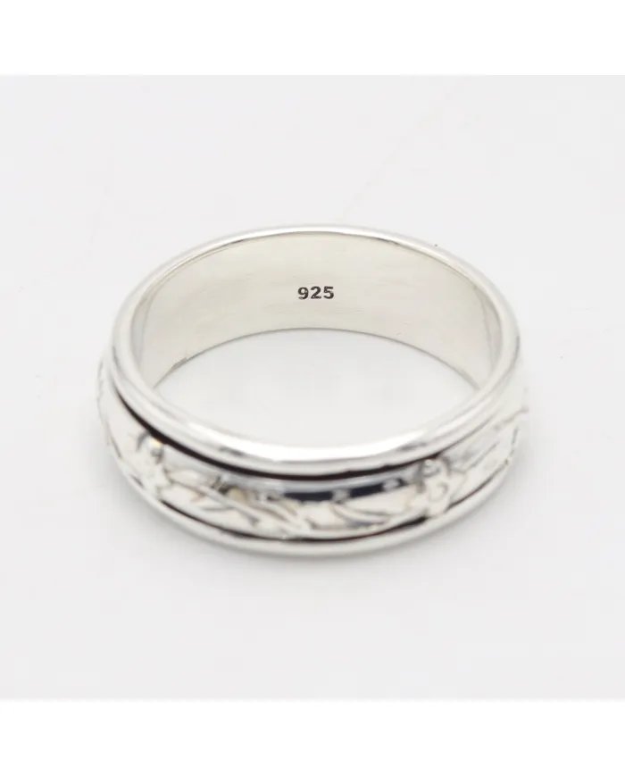 925 Sterling Silver Spinner Ring - Fidget & Anxiety Minimalist Jewelry