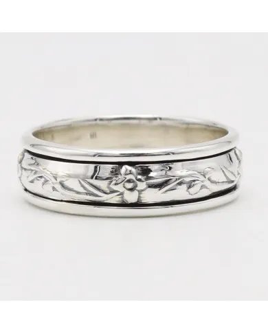 925 Sterling Silver Spinner Ring - Fidget & Anxiety Minimalist Jewelry